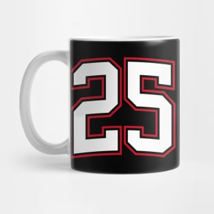 Number Twenty Five 25 Mug